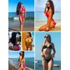 RELLECIGA Braguita de bikini tipo tanga con lazo lateral para