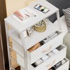Furnulem Tall 4 Drawers Dresser, Vertical Storage Tower for Bedroom,