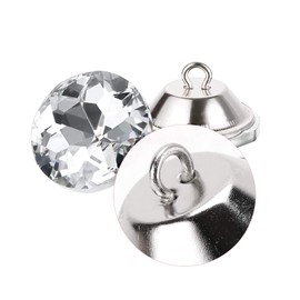 Coolty Pack of 60 Rhinestone Crystal Buttons Diamond for Sewing for Clothes Sofa Upholstery Headboard Decoration Crafts (20 mm)