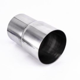 Exhaust Pipe Adapter Stainless Steel Connection Pipe for Exhaust Connector Reducer Dilator Modification of Car Exhaust Pipes (57 mm - 60 mm)