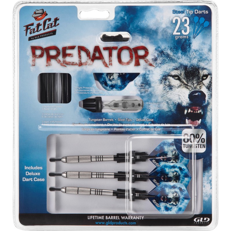 Fat Cat by GLD Products Unisex Predator Darts, Black UK