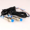 Gebildet 2pcs Metal Inductive Proximity Sensor Detection Switch, LJ12A3-4-Z/BX Detector