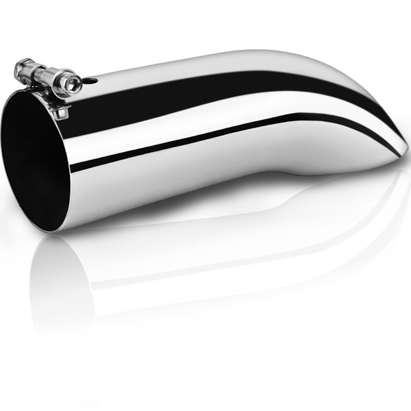 MuRealy Universal 3.5 Inch Exhaust Tip, 3.5" Inlet/Outlet Professional Polished