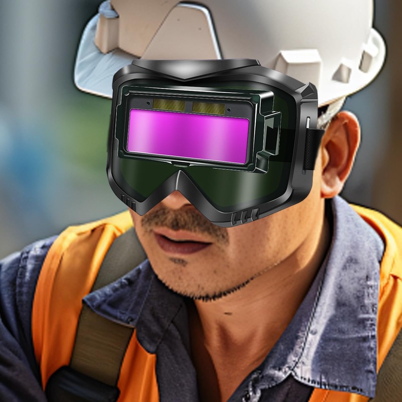 Welding Goggles for Men | Eye Protection Wrap-Around Welding Lens,Comfortable