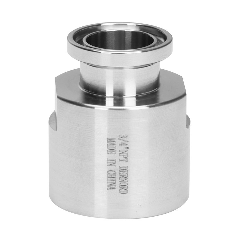 DERNORD 1/2'' Tri clamp Adapter to 3/4 inch FNPT Thread