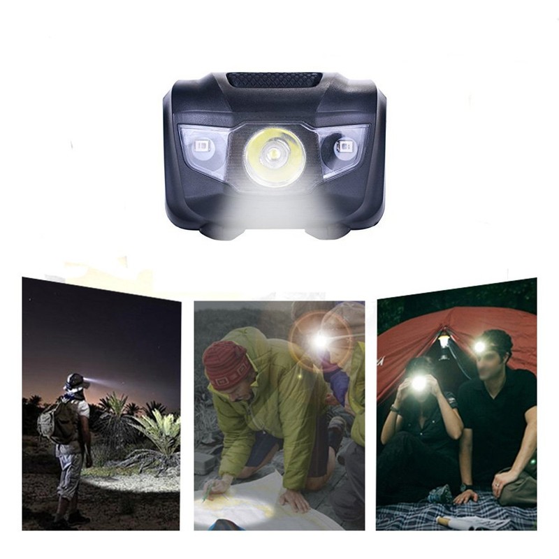 HappyOrange 3-Pack Waterproof LED Headlamp (White and Red Lights), 4