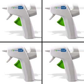 AdTech 4pk Low Temp Mini Hot Glue Guns, White