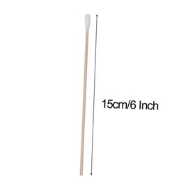 IWOWHERO 6 Packs Pet Cleaning Swabs Single Head Cotton Swabs with Sturdy Wooden Sticks for Safe Ear Cleaning Cotton Tipped Applicators for Pet Hygiene