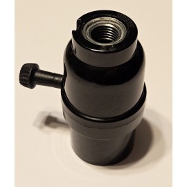 Lamp 3-WAY TURN KNOB PHENOLIC LAMP SOCKET WITH LARGE 1/2" HOLE LAMP PART NEW 95091G