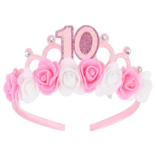 YARIEW 10th Birthday Headband