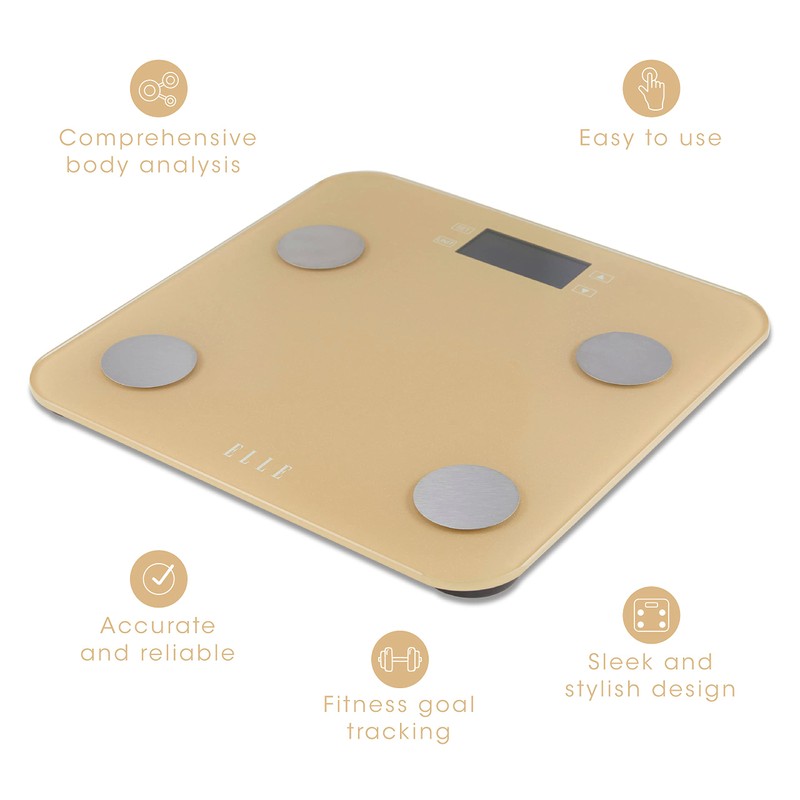 ELLE Digital Body Weight Scale with BMI Analyzer and 7