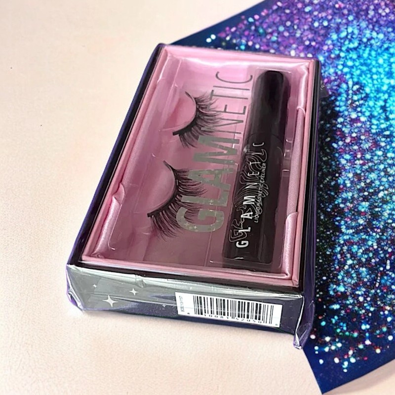 GLAMNETIC Lucky Lash & Black Liquid Magnetic Liner Kit New