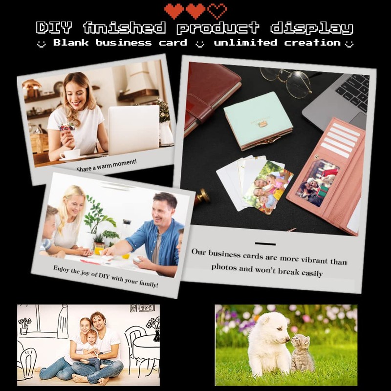 100 Tarjetas de Visita de Metal de sublimación Plateadas, Tarjetas