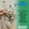 SAFEKO Cotton Terry Bar Towels – 100% Cotton, 16” x