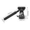 Video Tripod Head Aluminium Alloy Adjustable Portable Damping Stable Fluid