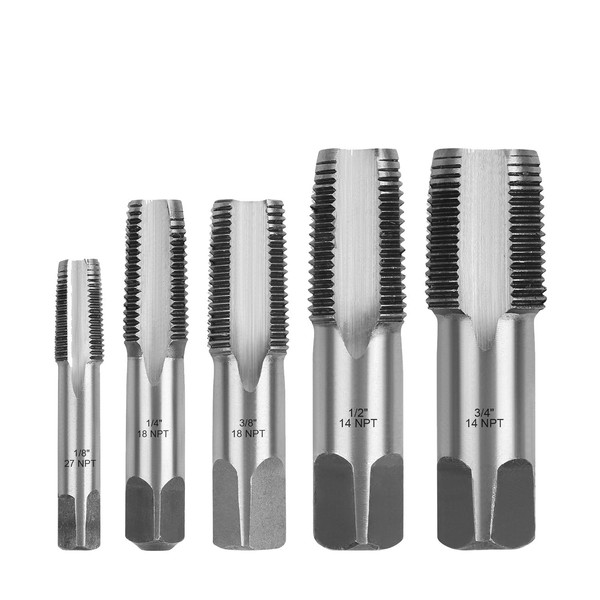 Nudiuhis 5 Piece NPT Thread Shaper for Cleaning or Rethreading