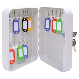 Burg Wachter KC15 Wall Mounted Steel Key Cabinet, Grey, 160x200x60mm