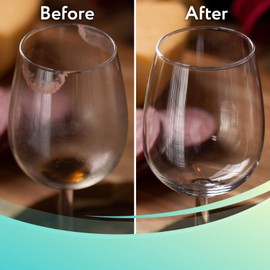 IMPRESA Concentrated Wine Glass Cleaning Liquid - Unscented - Eliminates Streaks - Removes Water Spots, Stains and Cloudy Glass - Great for The Wine Enthusiast - Made in USA