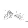 Nissan Clip 015532109E Rear Car Parcel Shelf Genuine