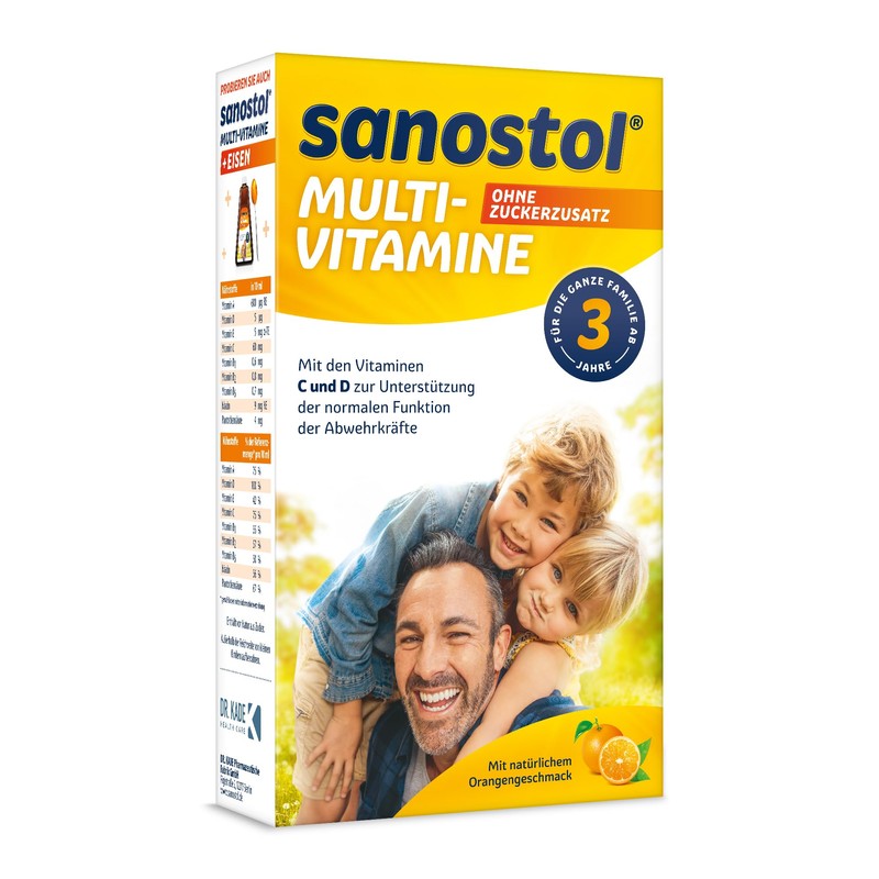 Sanostol Multi-vitamins without added sugar: for children over 3 years