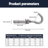 maogoujian Metal Wall Hangers Heavy Duty Concrete Wall Hooks,304 Stainless