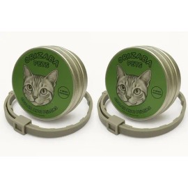 Collar Repelente De Pulgas Y Garrapatas Gatos Gris 2 Piezas