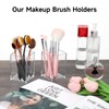 10 Pack Clear Acrylic Pen Holder Makeup Brush Holder Desktop