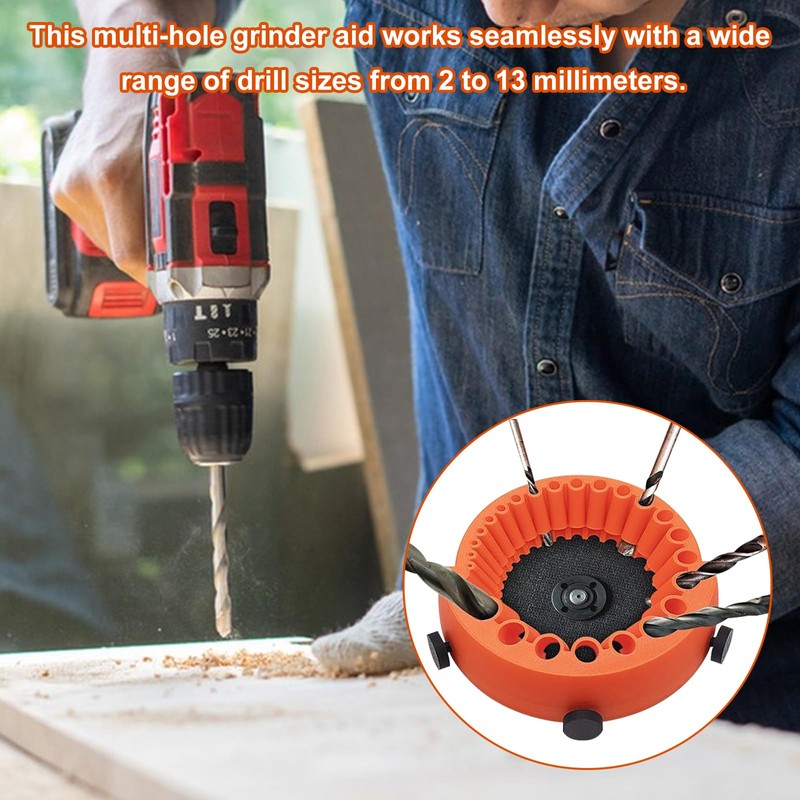 SPHERETRON Drill Grinder Drill Grinding Device 2-13 mm Drill Sharpener