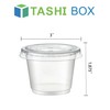 TashiBox TashiBox [200 Sets - 4 oz Portion Cups With