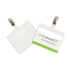 Q-Connect KF01560 Visitor Badge 60x90mm (Pack of 25)