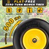 13x5.00-6 Flat Free Tire and Wheel Lawn Mower Tires, 13x5.0-6