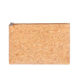 Designer Hudson & James Cork Vegan Made of Eco Friendly Cork Make up Bag Portable Large Travel Cosmetic Bag Pouch Travel Makeup Pouch Storage Organiser for Women Girl (Natural Cork)