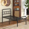 Fly-CTsoar 18 Inch Twin XL Bed Frames with Headboard and