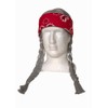HandinHandCreations Willie Braided Long Wig with Red Bandana - Country