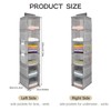 HOSTK 2Pack Hanging Closet Organizer, 6 Tier Hanging Storage Shelves,