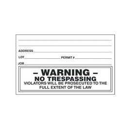 EZ Permit Box Decals (10) Count