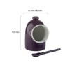BIA SCOOP! Salt Pig & Spoon Purple, 9 x 8