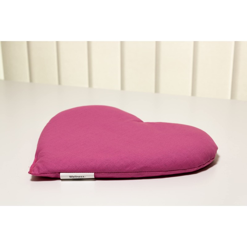 Rapeseed Cushion Heart Approx. 30 x 25 cm – Pink