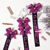 Aileam 4 PCS Pin Me Ribbon Cheer Bag Bow Keychain