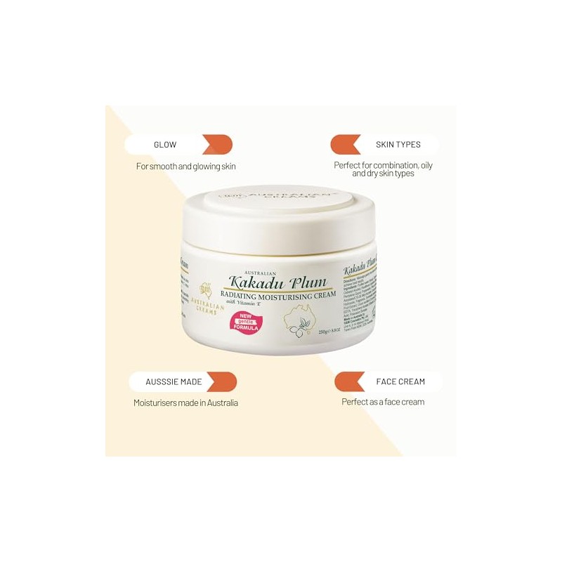 G&M Cos Australian Creams Kakadu Plum Moisturizing Cream MkII 250g