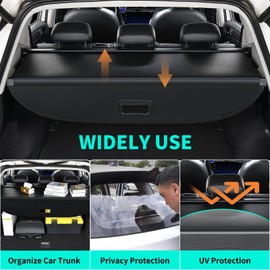 Tecoom Rear Cargo Trunk Cover fit for Trax 2024, Retractable Car Trunk Cover Accessories fit for Trax 2024, Carbon Fiber Anti-Peeping Security Shade Luggage Privacy Screen