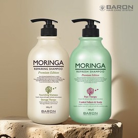 Baron [Baron] Moringa Repairing Shampoo 500g + Refresh Shampoo 500g / [바론] 모링가 리페어링 샴푸 500g + 리프레쉬 샴푸 500g