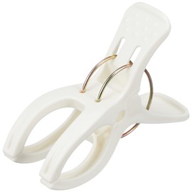 Pony Chemical Industry BS-024 Biomass Series Laundry Gooods Laundry Leagues Goods Laundry Pinch, Twin Pinch, W Spring, Made in Japan, White, Approx. 3.5 x 2.4 x 1.4 inches (8.8 x 6 x 3.5 cm), Pack of 12