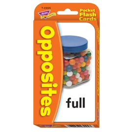 Trend Enterprises Pocket Flash Cards (English Learning Cards for Children) Opposites
