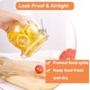 Glass Containers With Lids 16 Oz Wide Mouth Airtight Jars