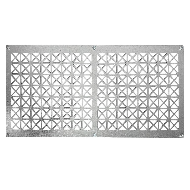 Tjernlund 950-8304 Underaire Steel Crawl Space Vent, Steel Diamond Pattern,