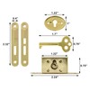 Jiozermi 2 Pack Mini Locks with Skeleton Key, Full Mortise