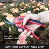 FLORA GUARD Heavy Duty Bypass Secateurs, Garden Secateurs with Ergonomic