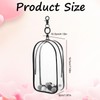 Clear Figure Display Bag with Keychain Case, Thickened Clear Keychain