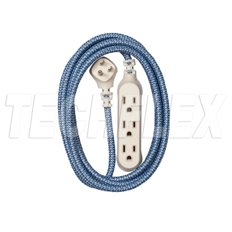 360417-ST 360 Electrical - 8ft Braided Extension Cord, Summer Twilight